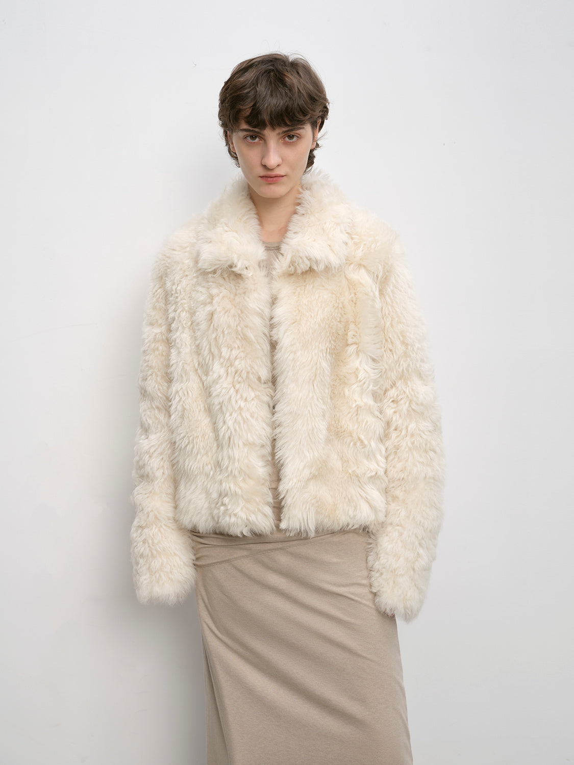 "Blackmoon Berlin" Soft Wool Sheepskin Coat