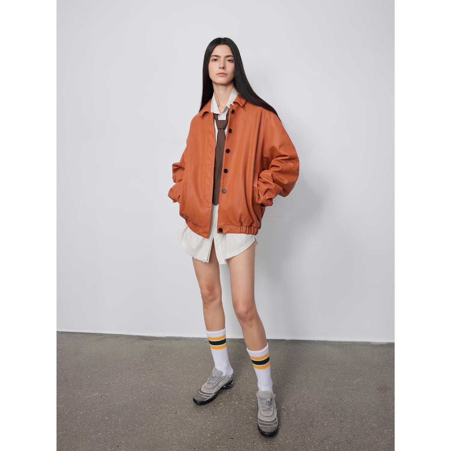Sydney Reincarnation" Waxed Sheepskin Leather Jacket