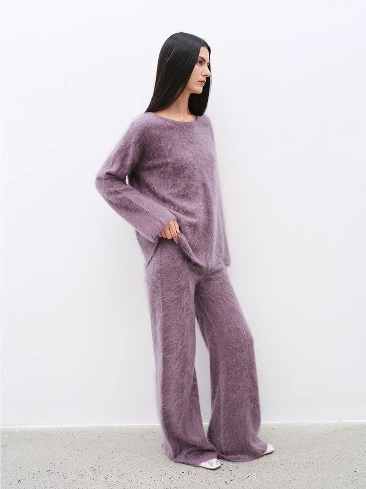 Cashmere Loose-Fit Sweater and Pants Set
