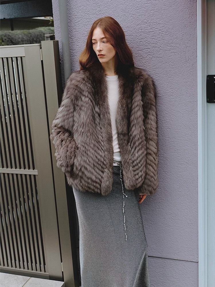 "Polar Night Star" Fox Fur Coat