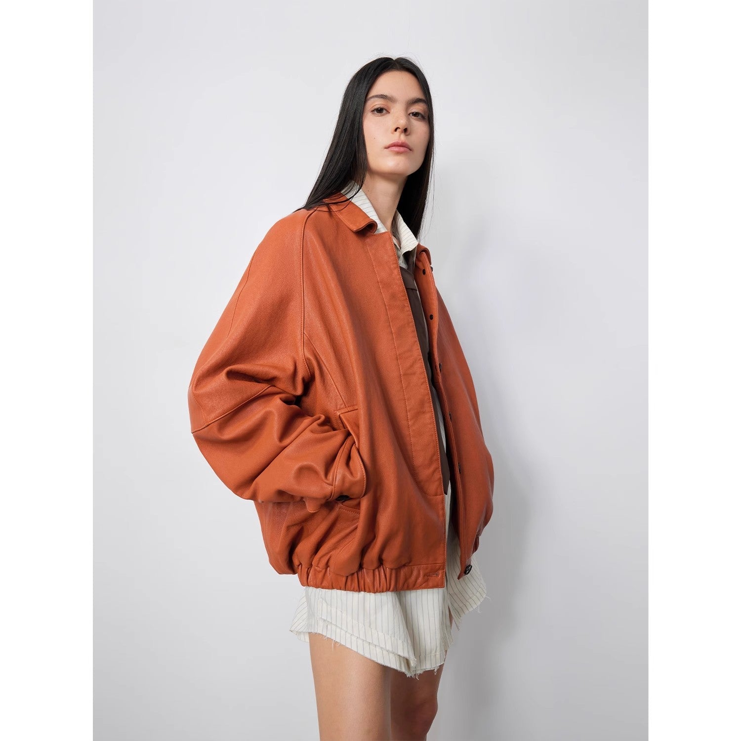 Sydney Reincarnation" Waxed Sheepskin Leather Jacket