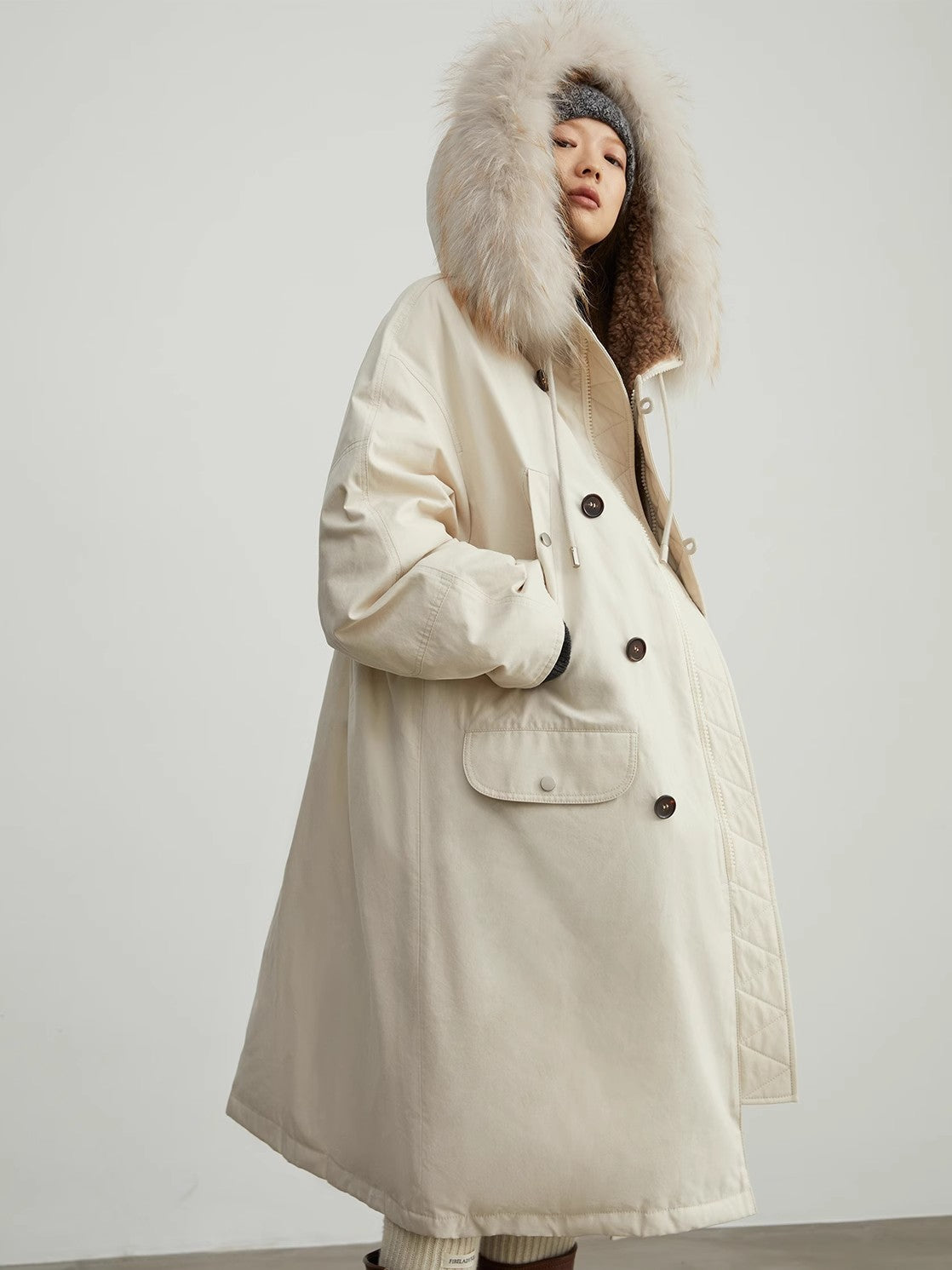 “Manchester City Old Story” Long Hooded Parka