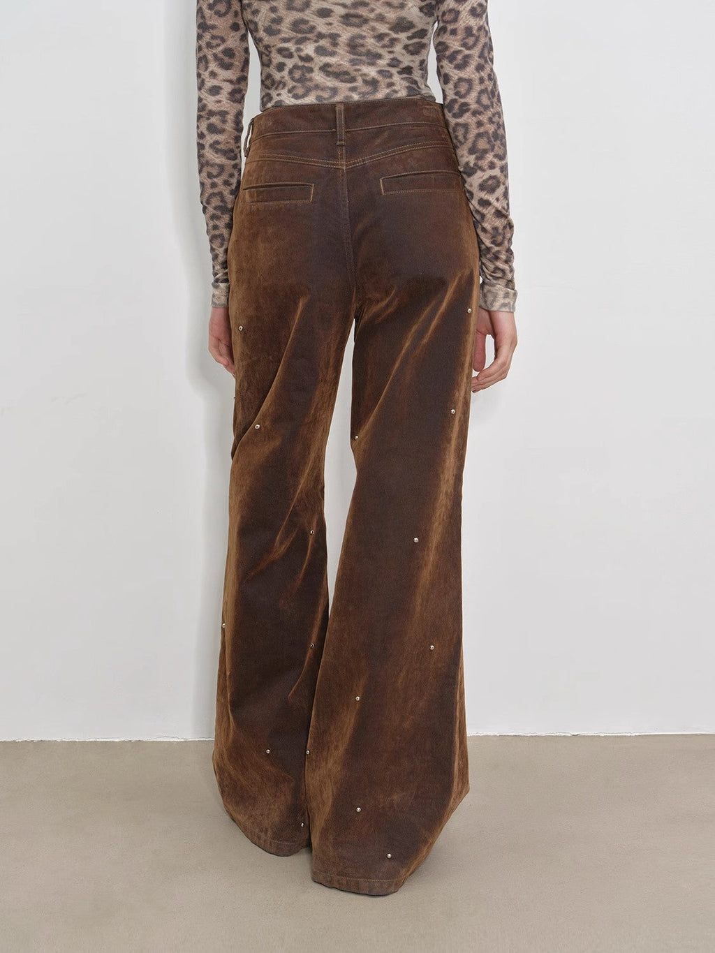 "Black Coffee" Retro Mid-Low Rise Jeans
