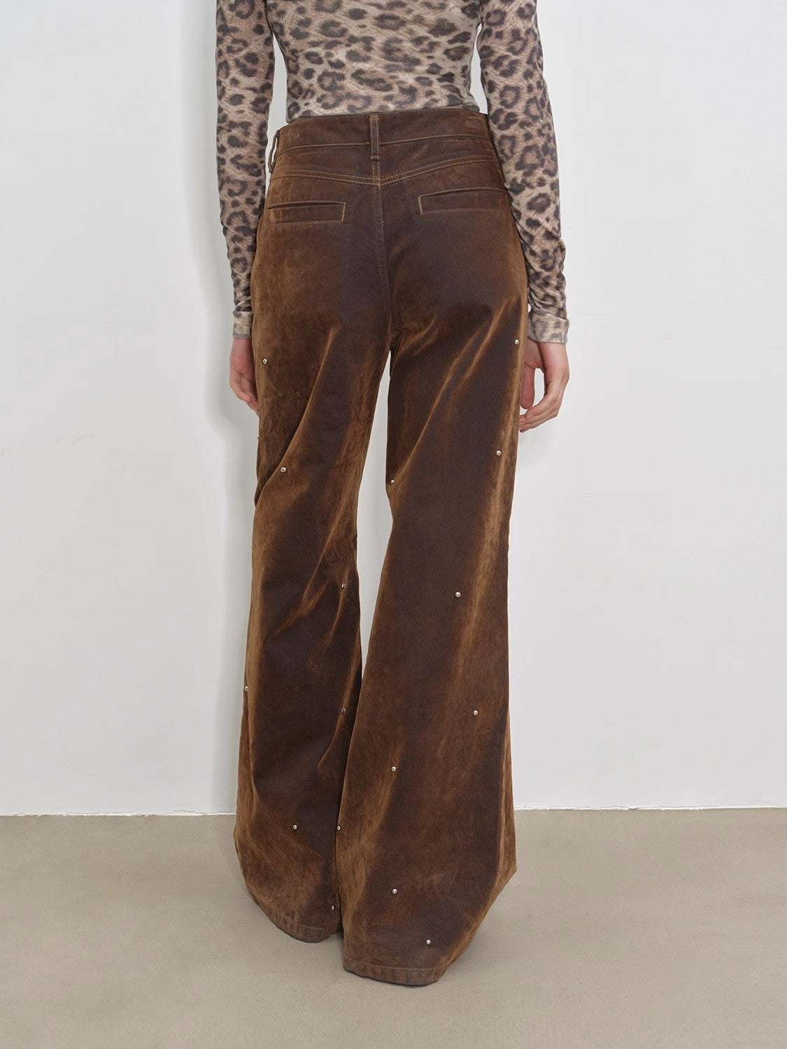 "Black Coffee" Retro Mid-Low Rise Jeans