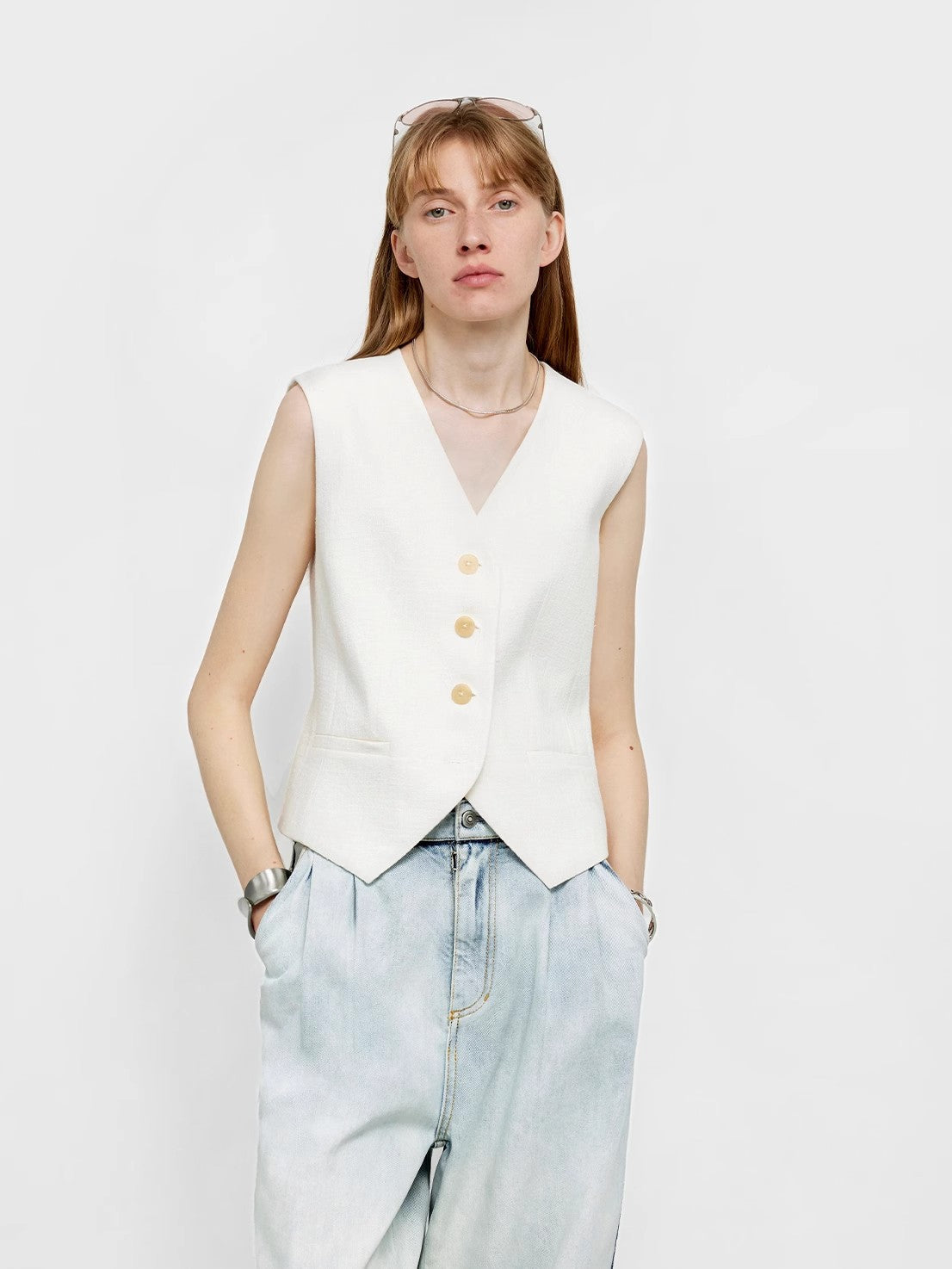 "Diary of an Old Friend" Oversized Suit Vest Set