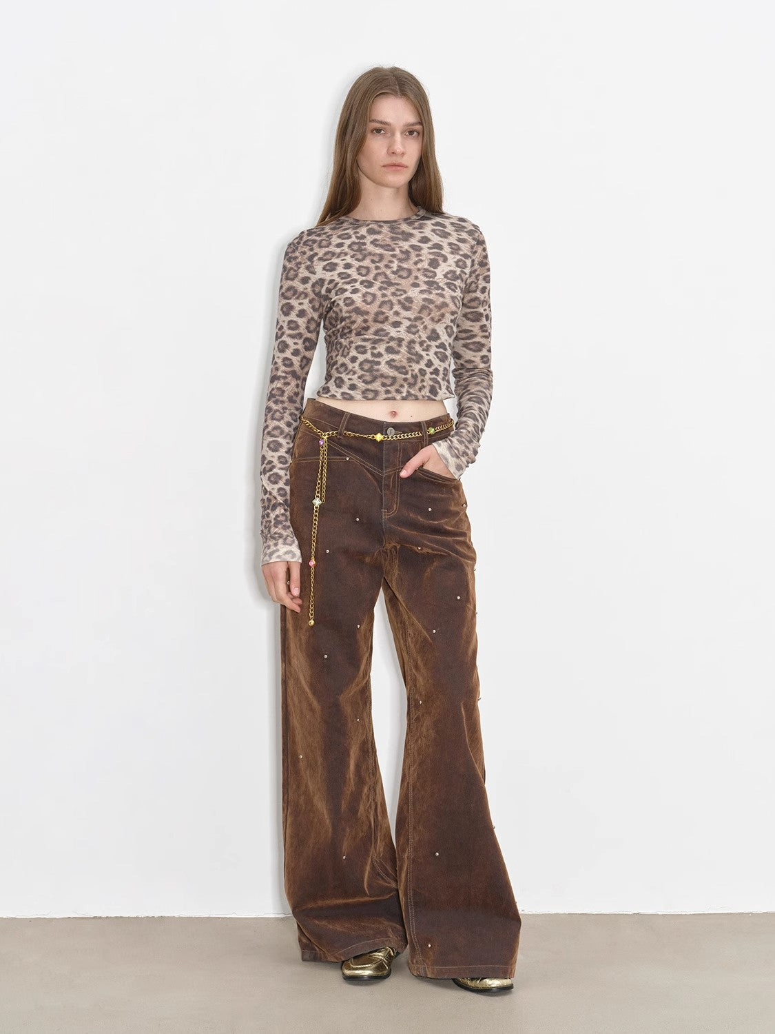 "Black Coffee" Retro Mid-Low Rise Jeans