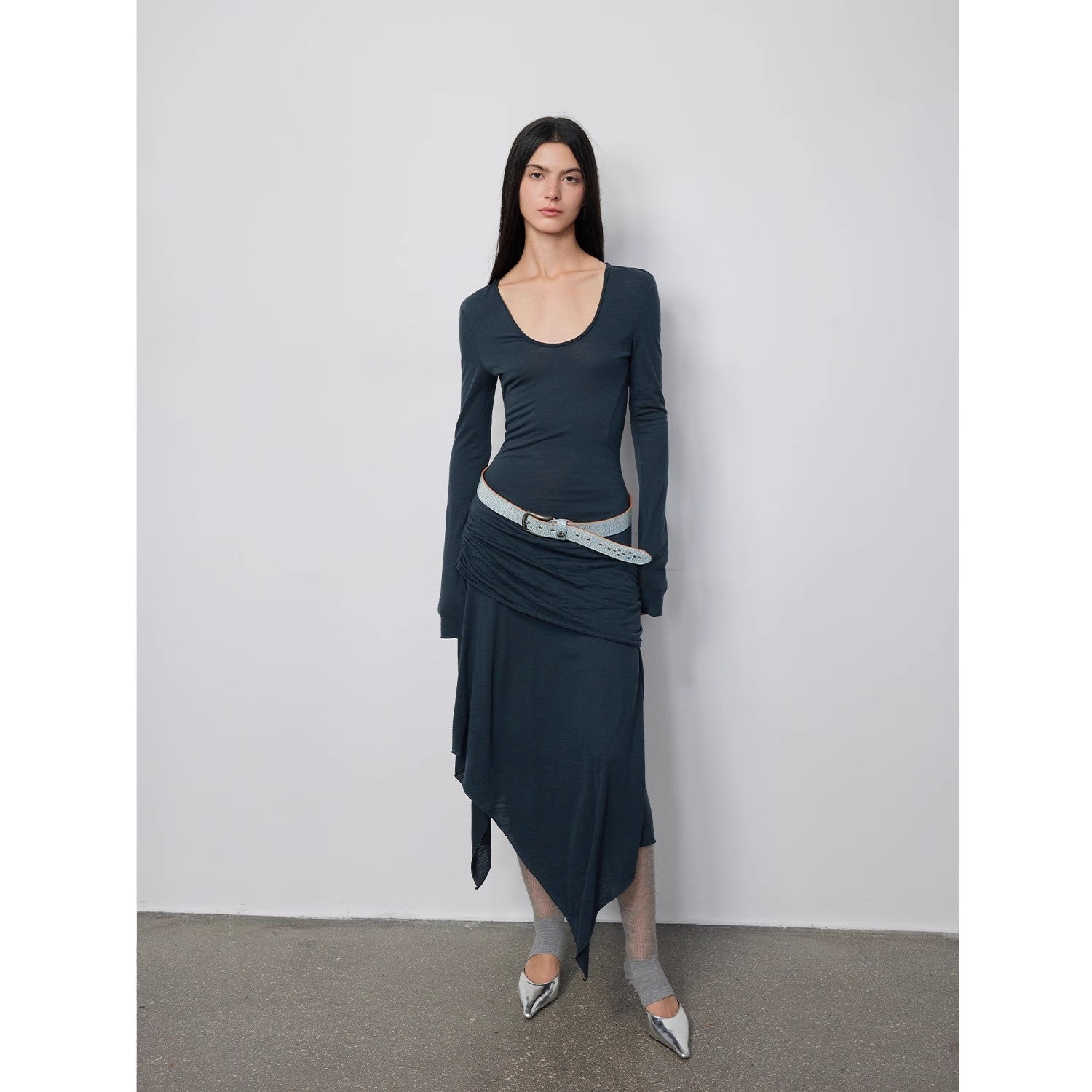 "Dreamy Ball" Irregular Hem Long