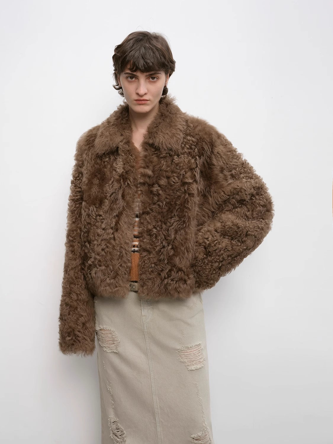 "Blackmoon Berlin" Soft Wool Sheepskin Coat