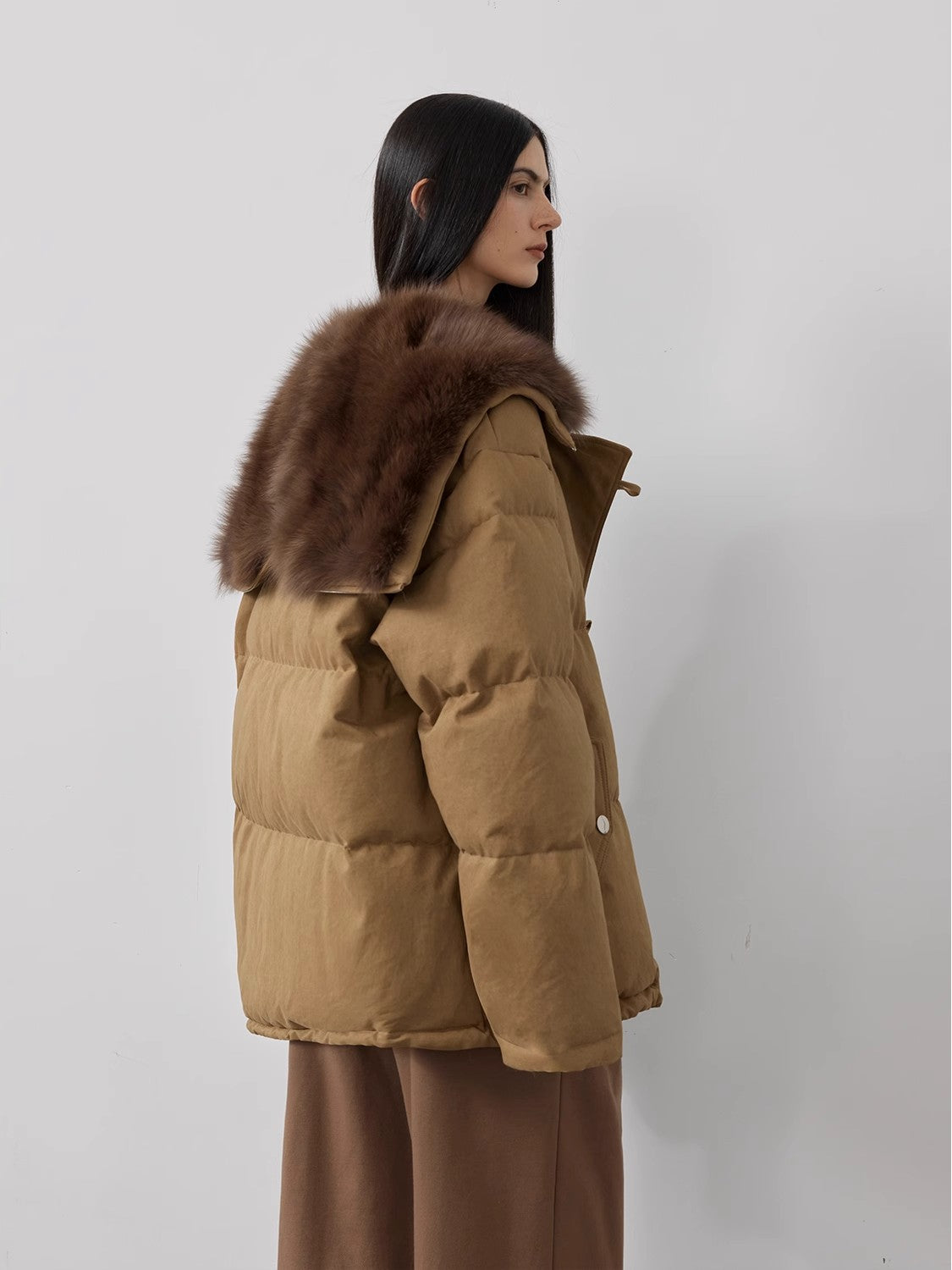 “Street Badge” Fox Fur Down Parka