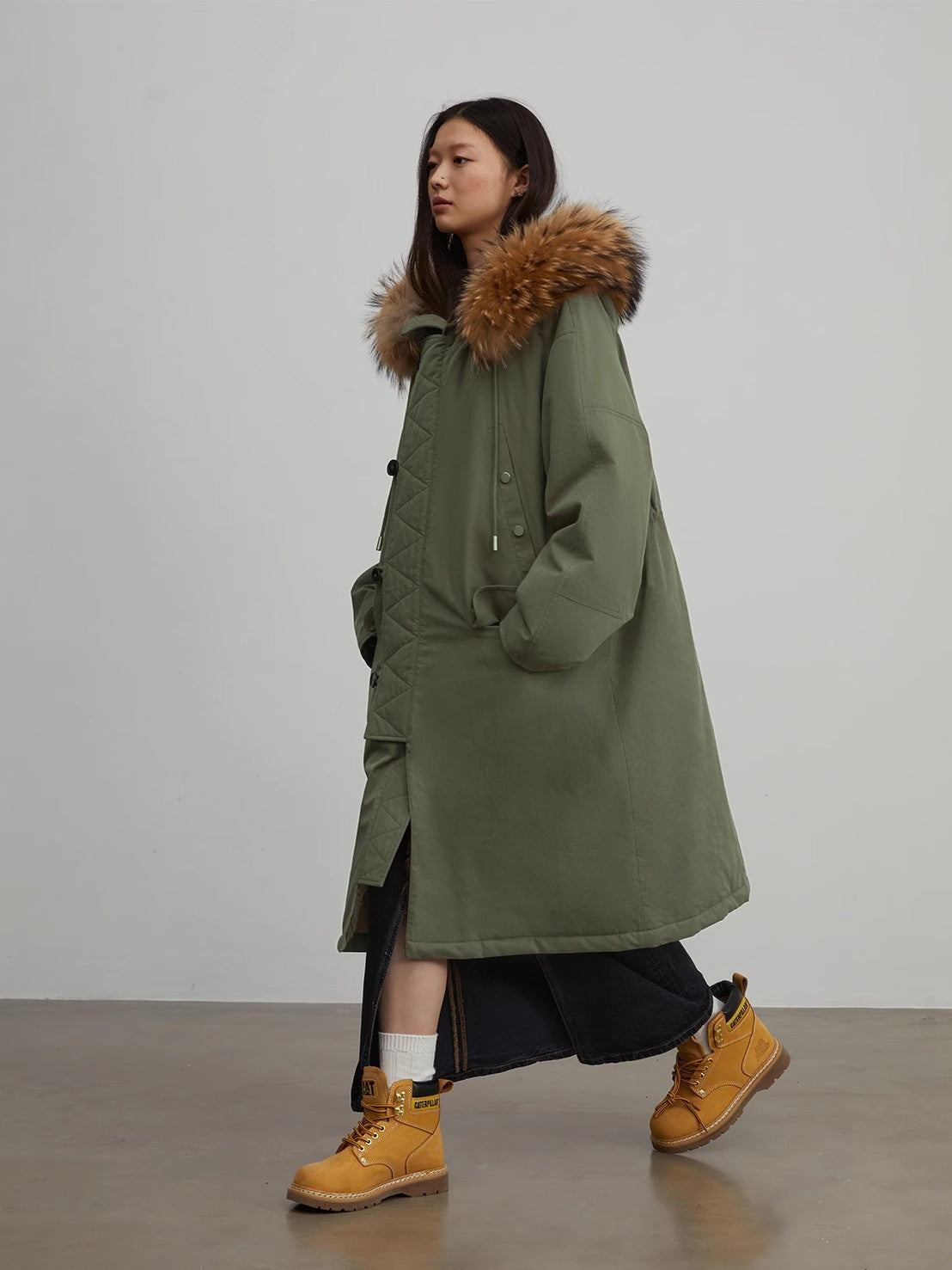 “Manchester City Old Story” Long Hooded Parka