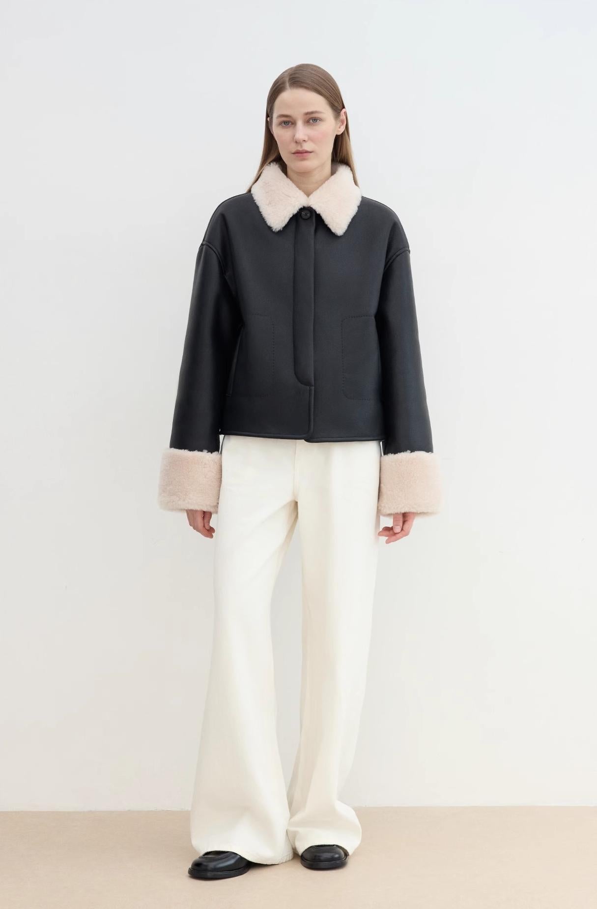 Sweet Latte Shearling Jacket