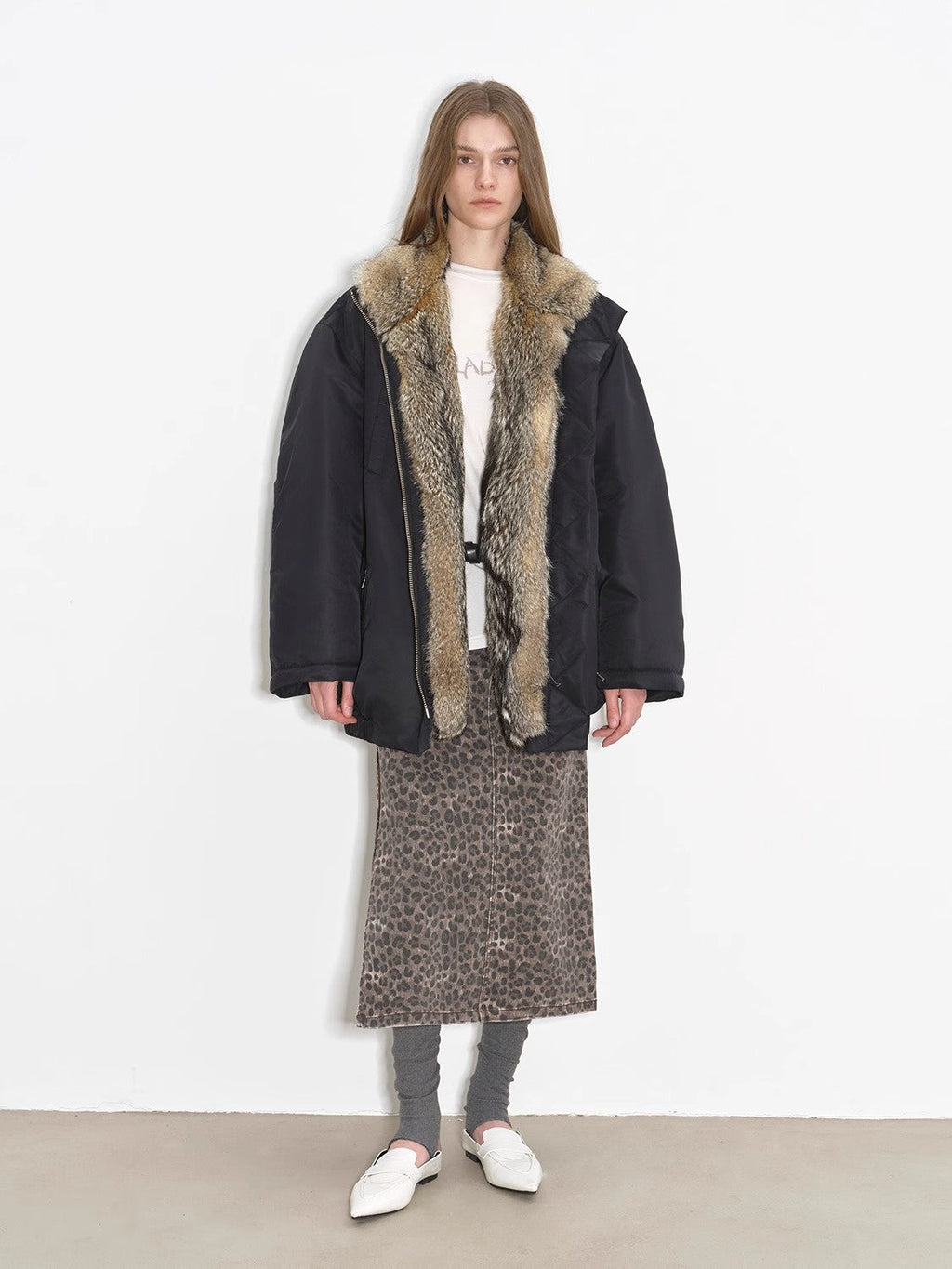 Warm and Fluffy Waterproof Fox Fur Collar Parka