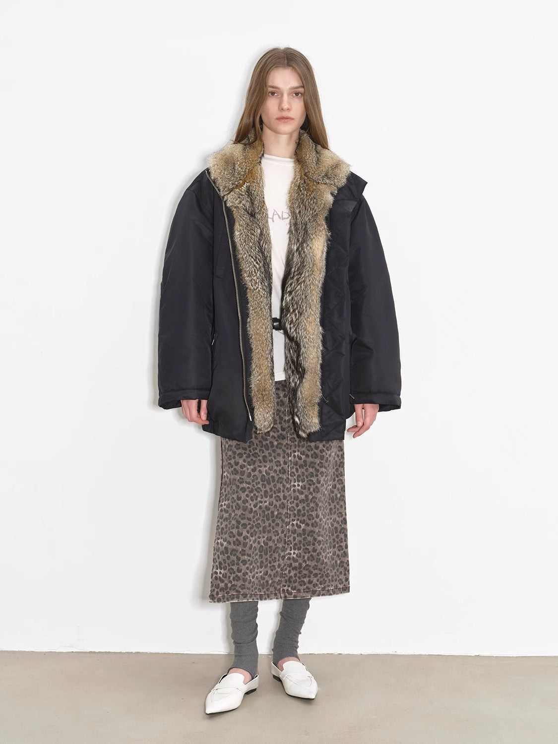 Warm and Fluffy Waterproof Fox Fur Collar Parka