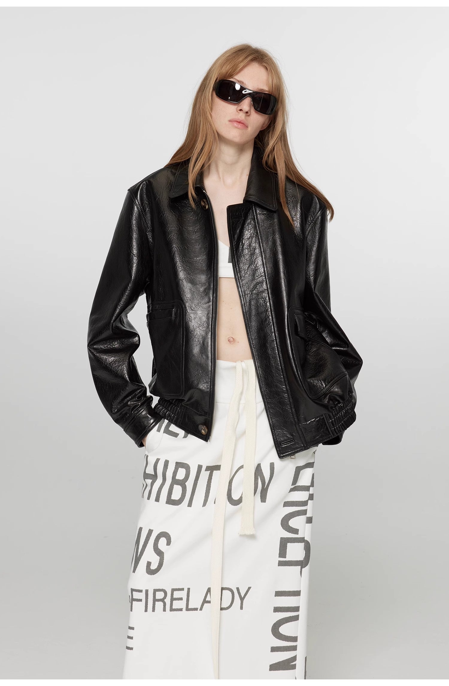 “South City Old Lane” Aviator Leather Jacket