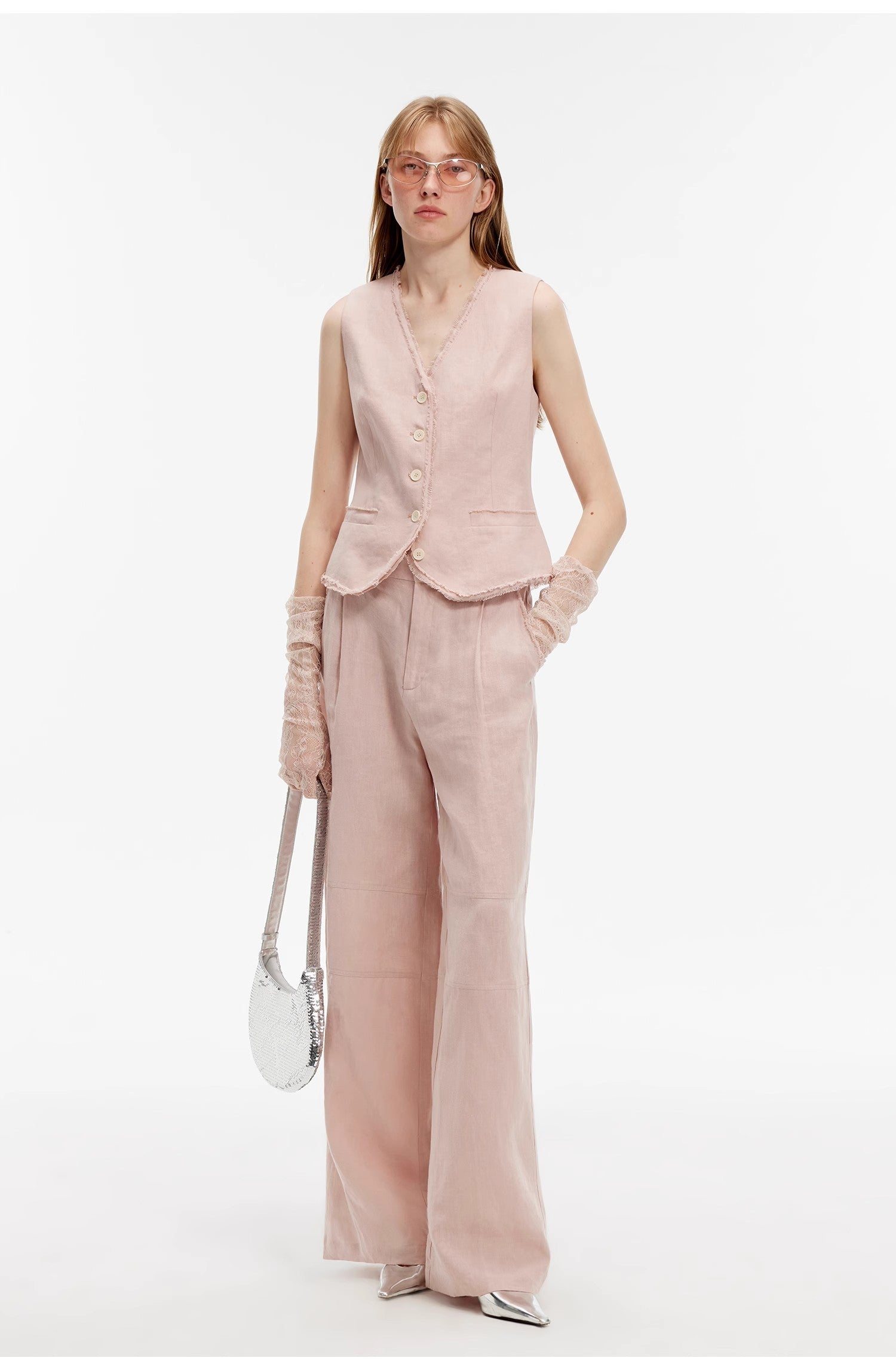 "Diary of an Old Friend" Oversized Suit Vest Set