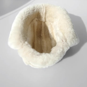 Merino Wool &amp; Suede Aviator Hat