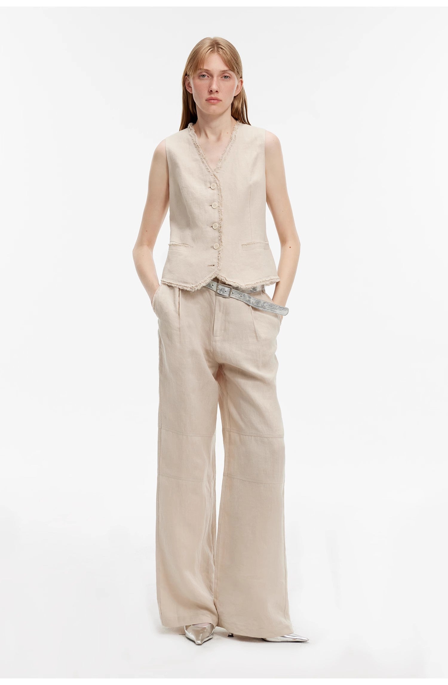 "Diary of an Old Friend" Oversized Suit Vest Set