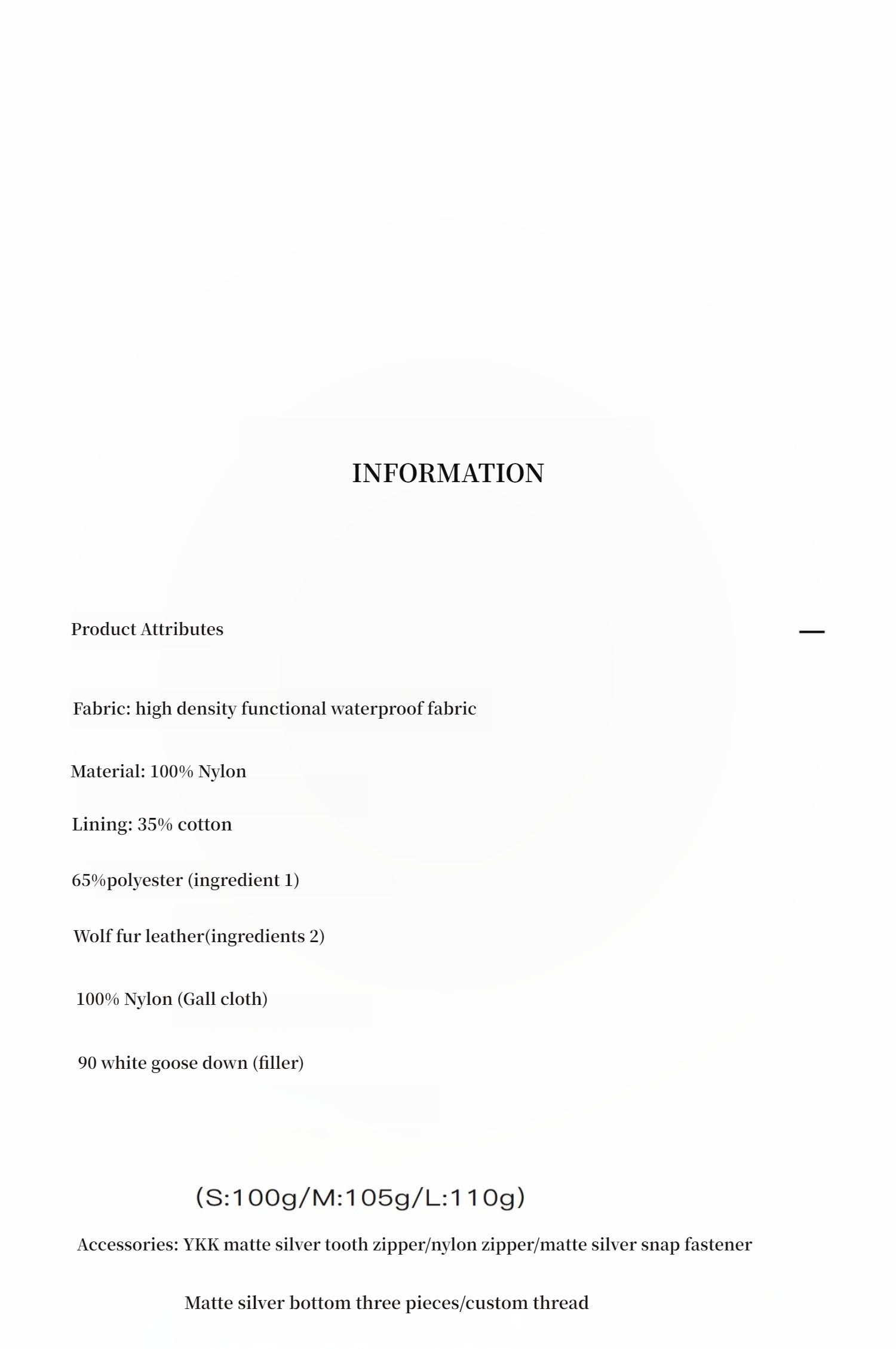 Casual Street Lightweight Detachable Wolf Fur Collar Parka Down Jacket