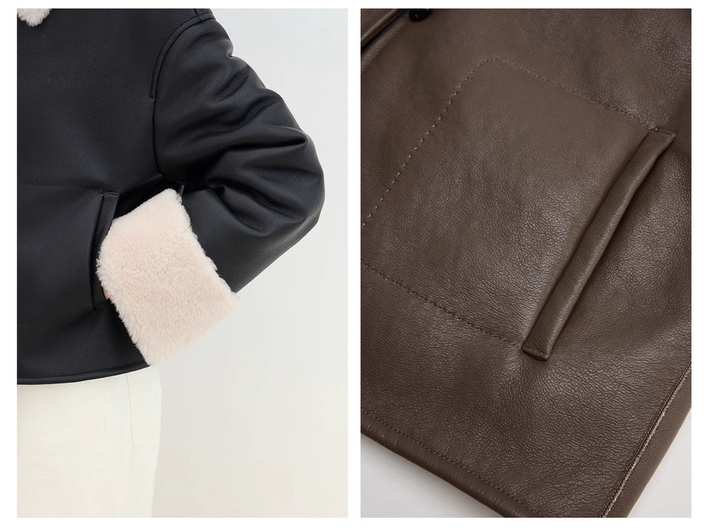 Sweet Latte Shearling Jacket