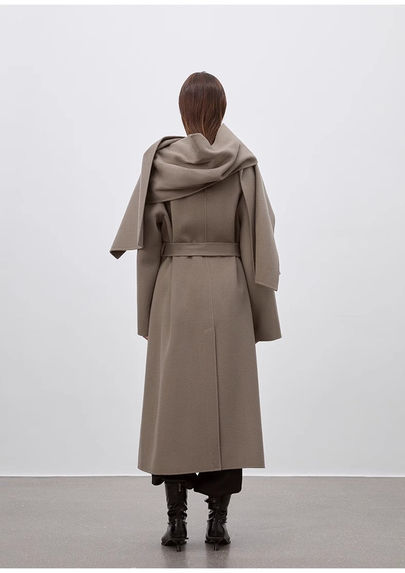 "Assassin's Creed" Detachable Scarf Collar, Woolen Coat