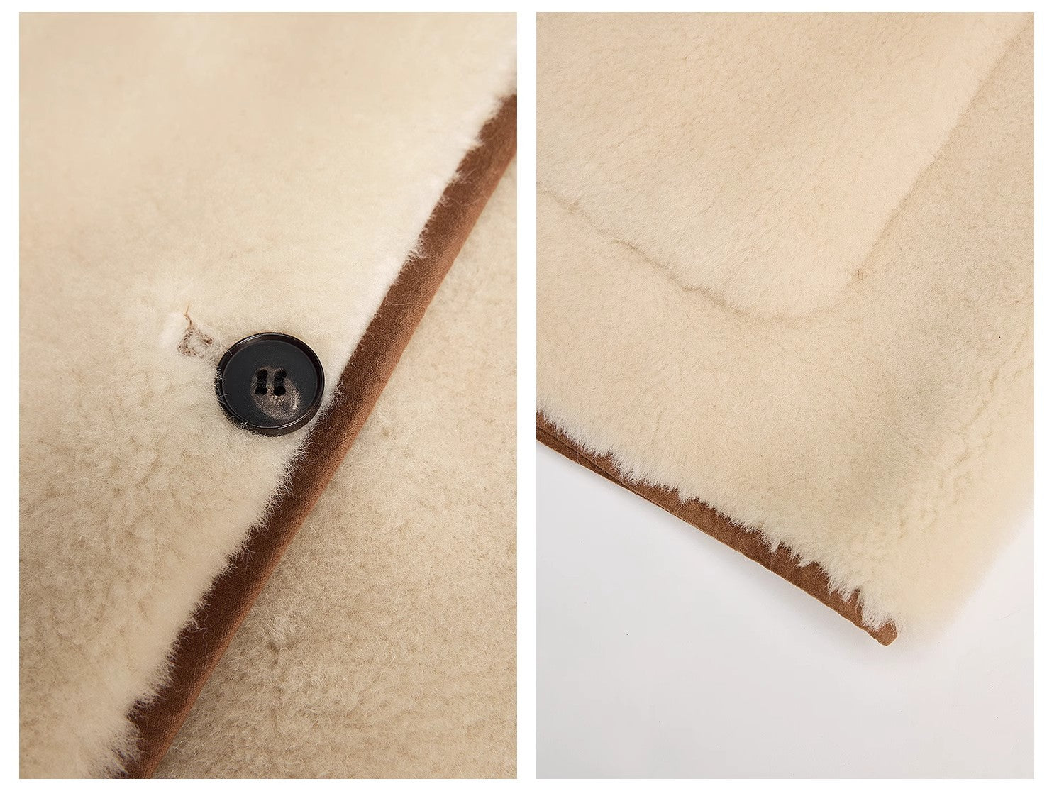 "Winter Concerto" Wool-Suede Shearling Coat
