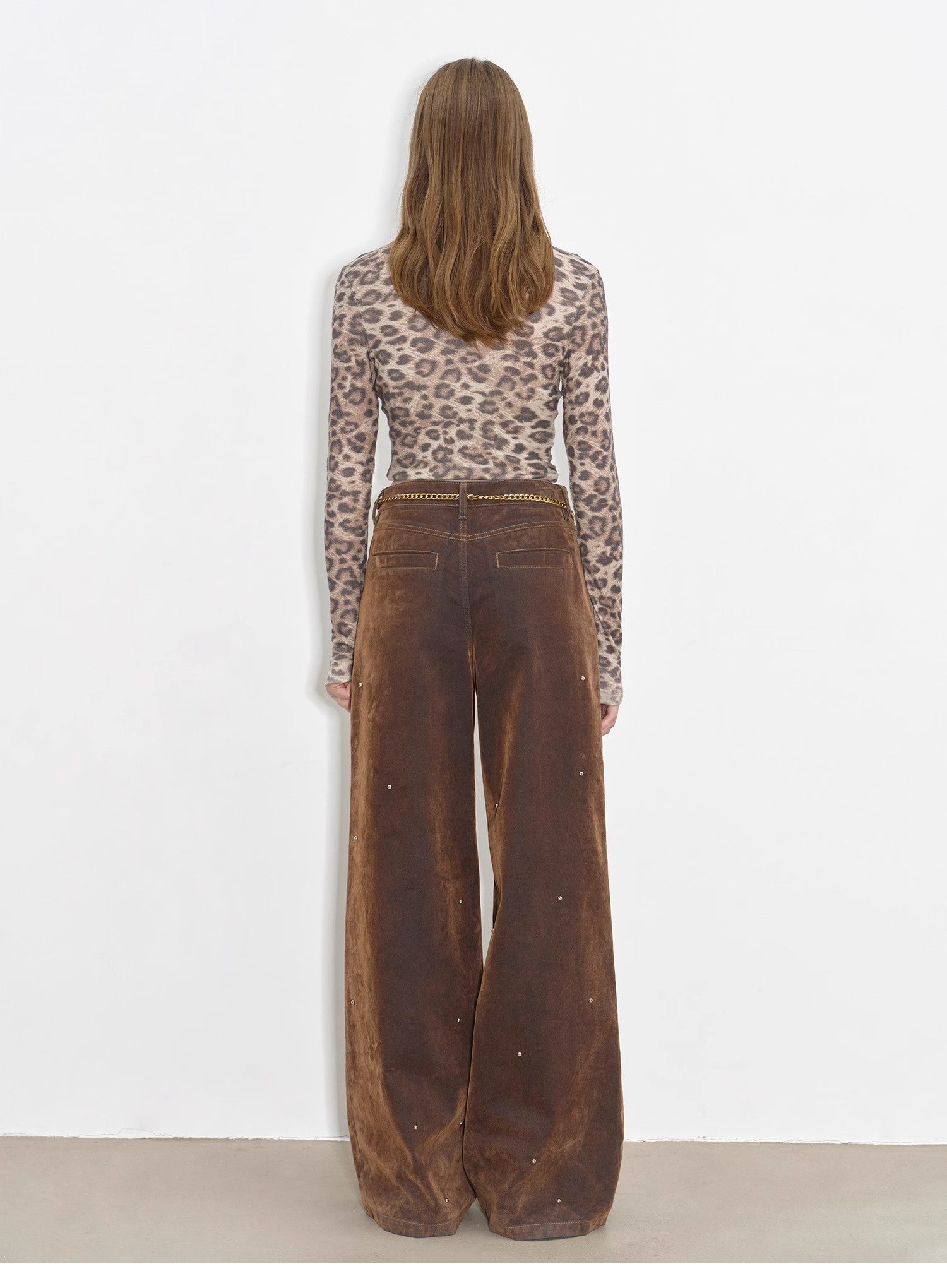 "Black Coffee" Retro Mid-Low Rise Jeans