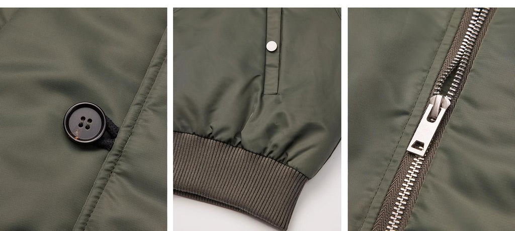 “Cool and Sharp” Raccoon Fur Collar Jacket