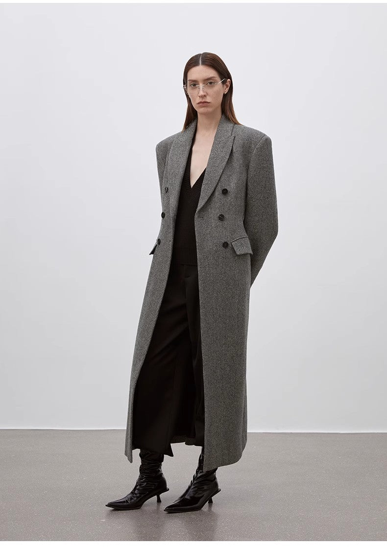 "After the Dawn" Defined Coat With Suit Collar