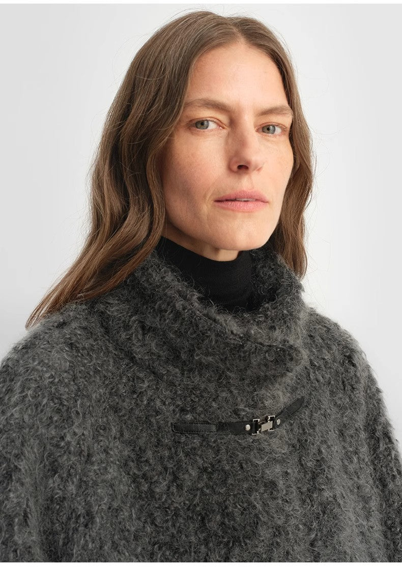 "Parisian Affair" Long Fur Toggle Coat for Women