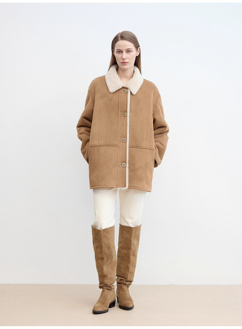 Vintage Manor Wool Reversible Shearling Jacket