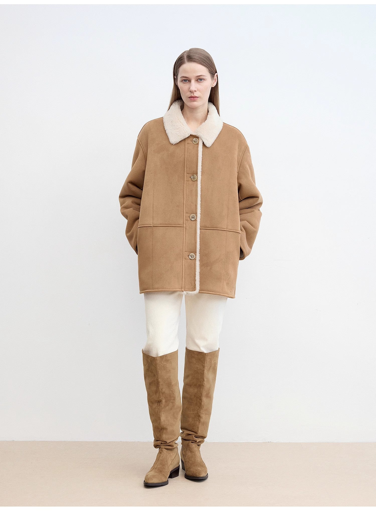 Vintage Manor Wool Reversible Shearling Jacket