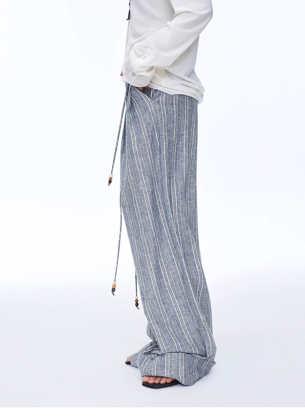 "Free Afterglow" Linen Wide-Leg Pants