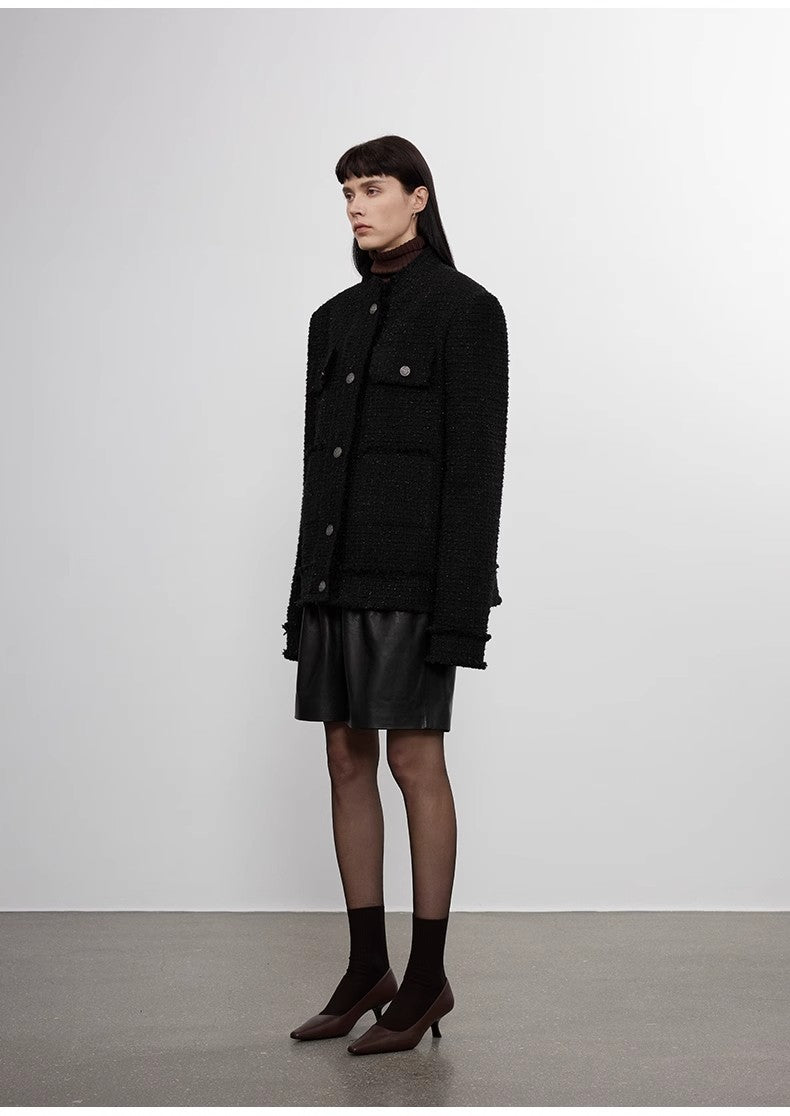 Heavy Wool Edged Fragrant Style Jacket