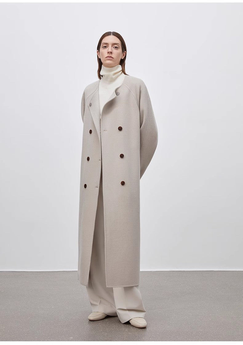 "Assassin's Creed" Detachable Scarf Collar, Woolen Coat