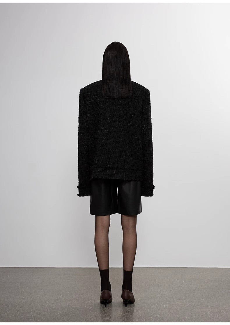 Heavy Wool Edged Fragrant Style Jacket
