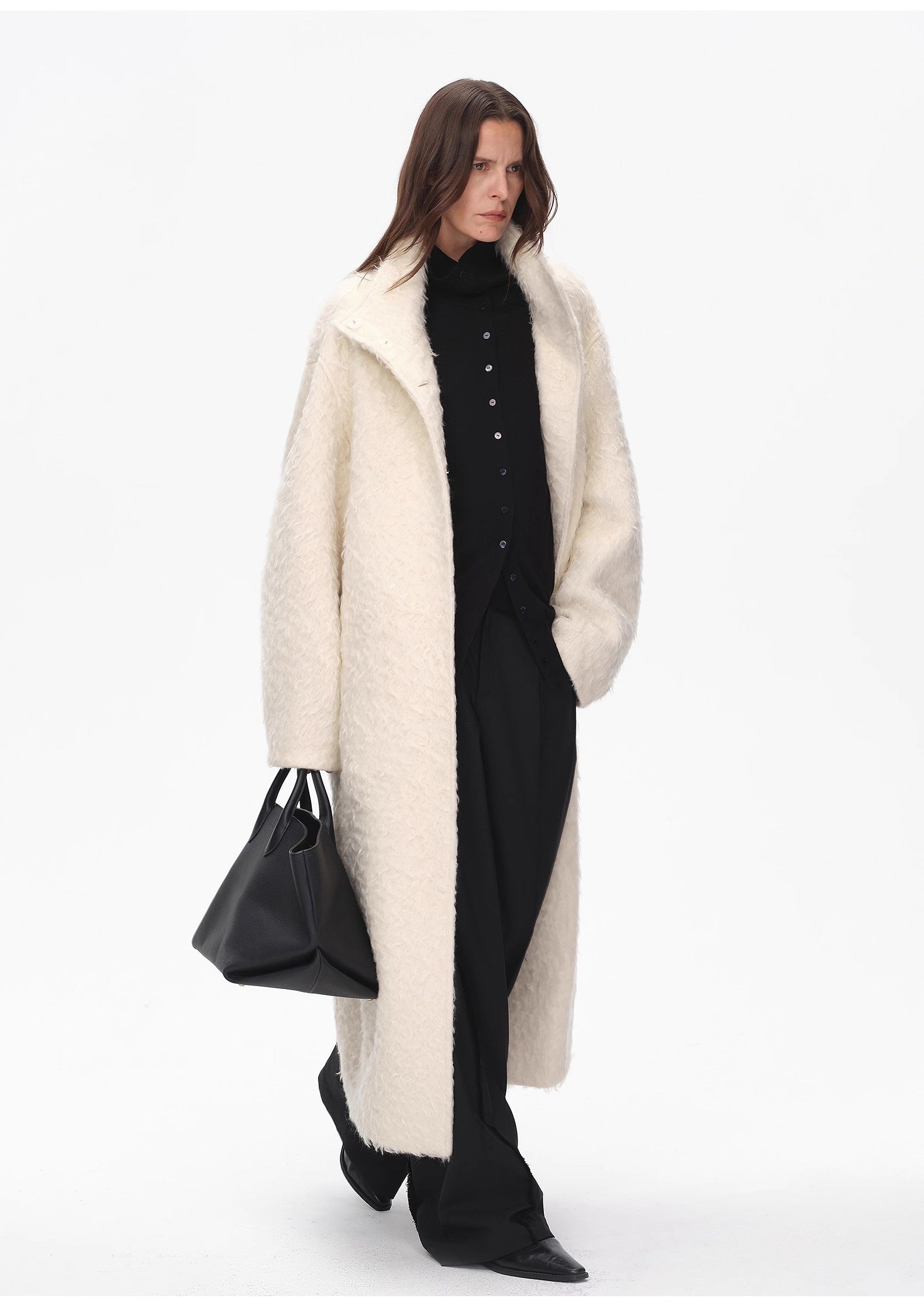 "Song of Snowland" Loose Woolen Coat