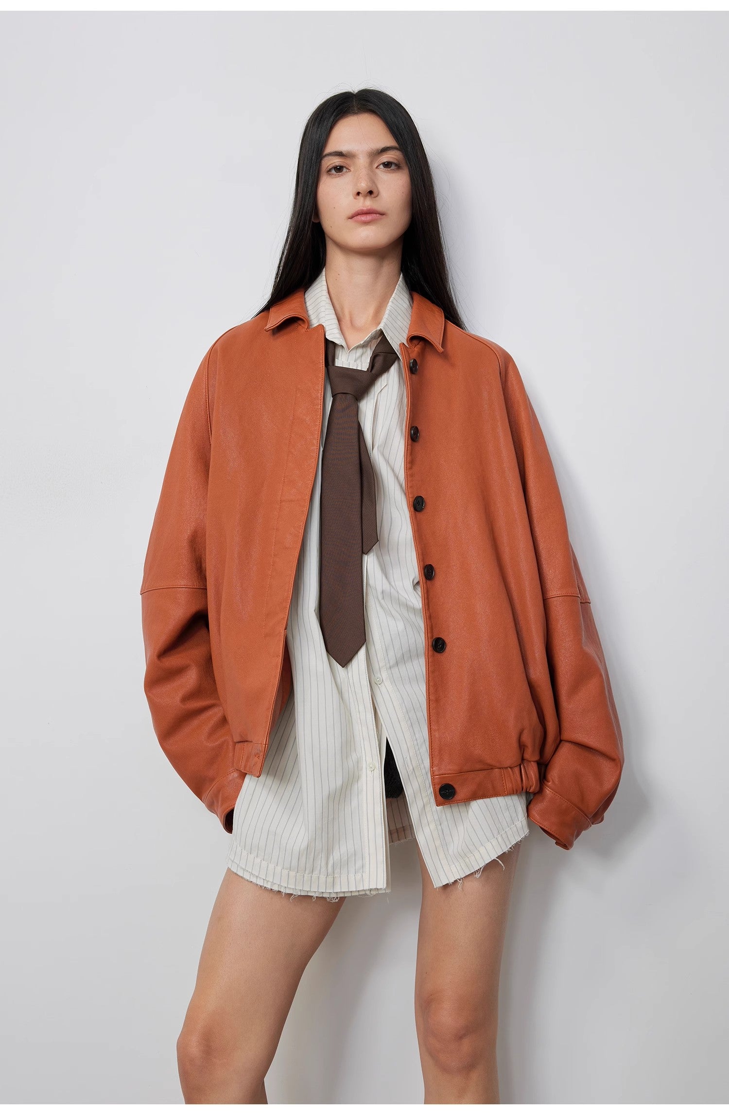 Sydney Reincarnation" Waxed Sheepskin Leather Jacket