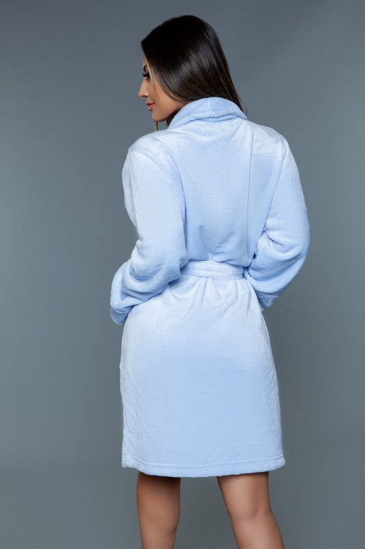 "Kaylee" Soft Warm Comfy Plush Front Tie Belt Robe With Pockets For Women Regular and Plus Size