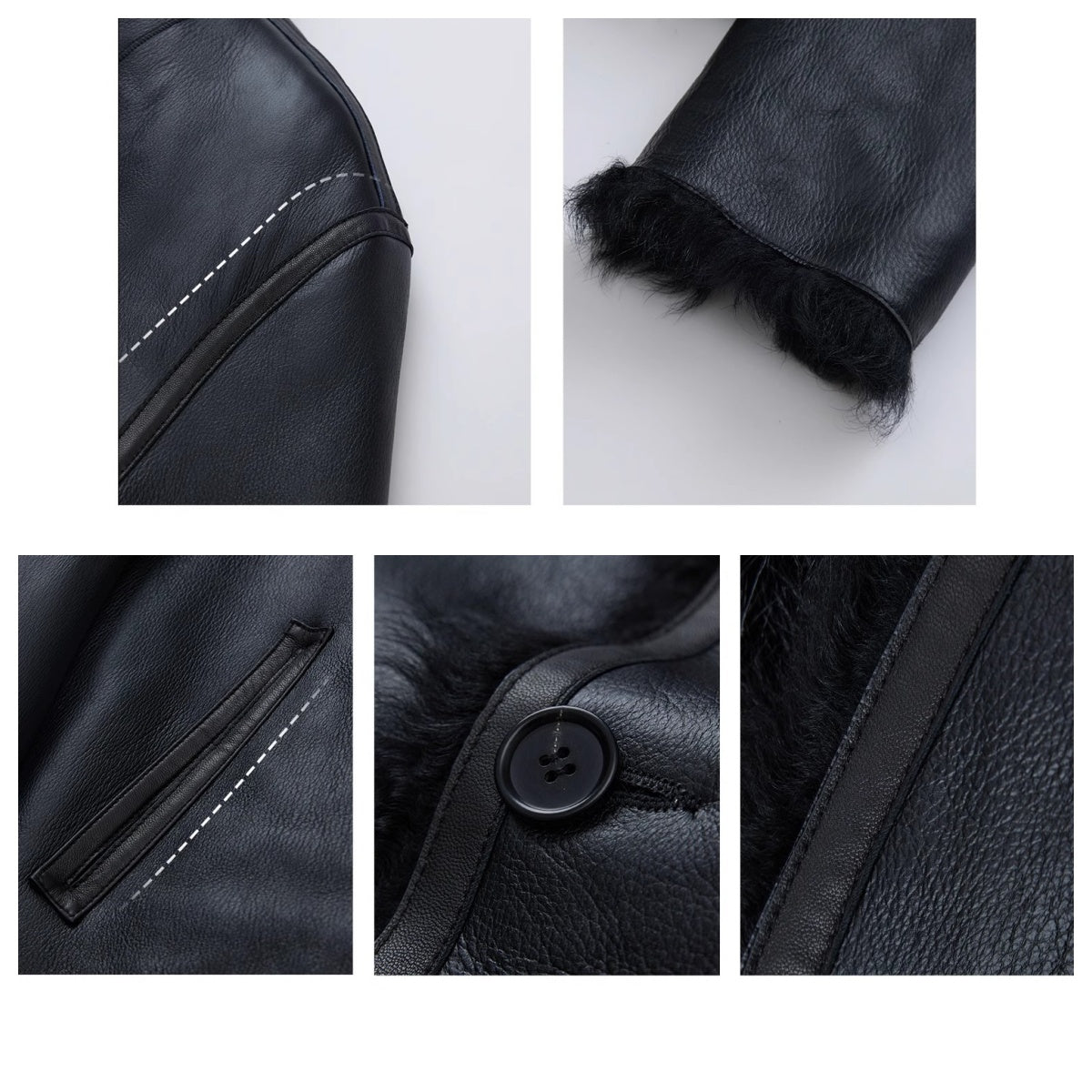 "Beethoven's Night" Reversible Double-sided Tuscany Sheepskin Coat
