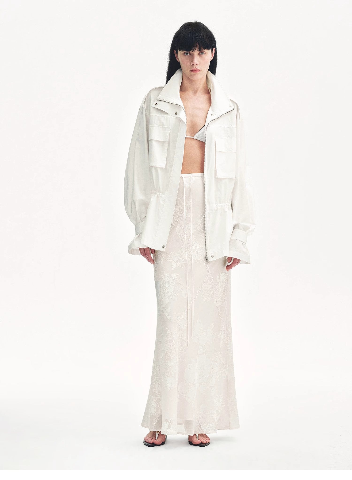 "Seville" Fishtail Midi Skirt