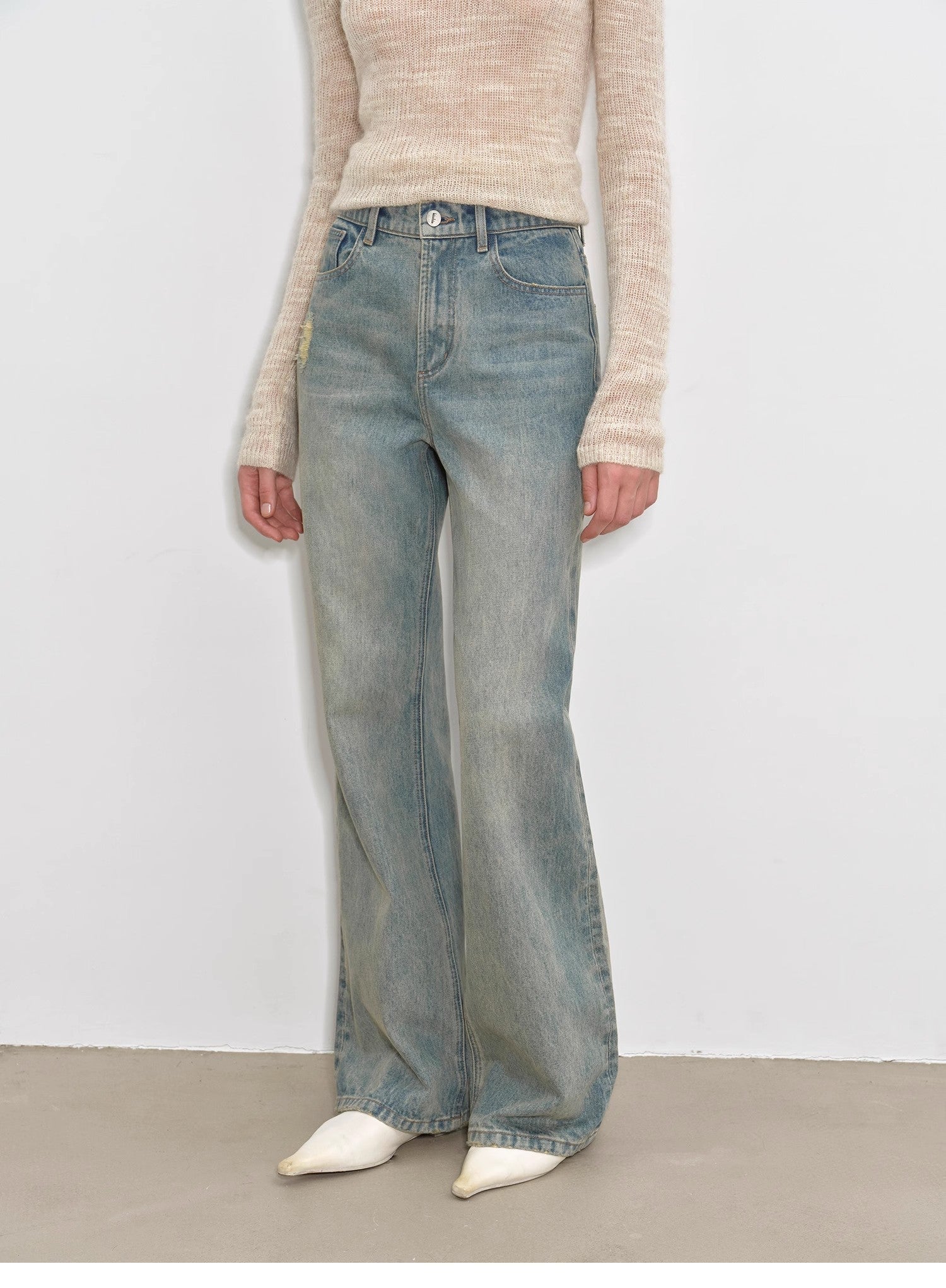 "Flare Mark" Slim-Fit Flared Jeans