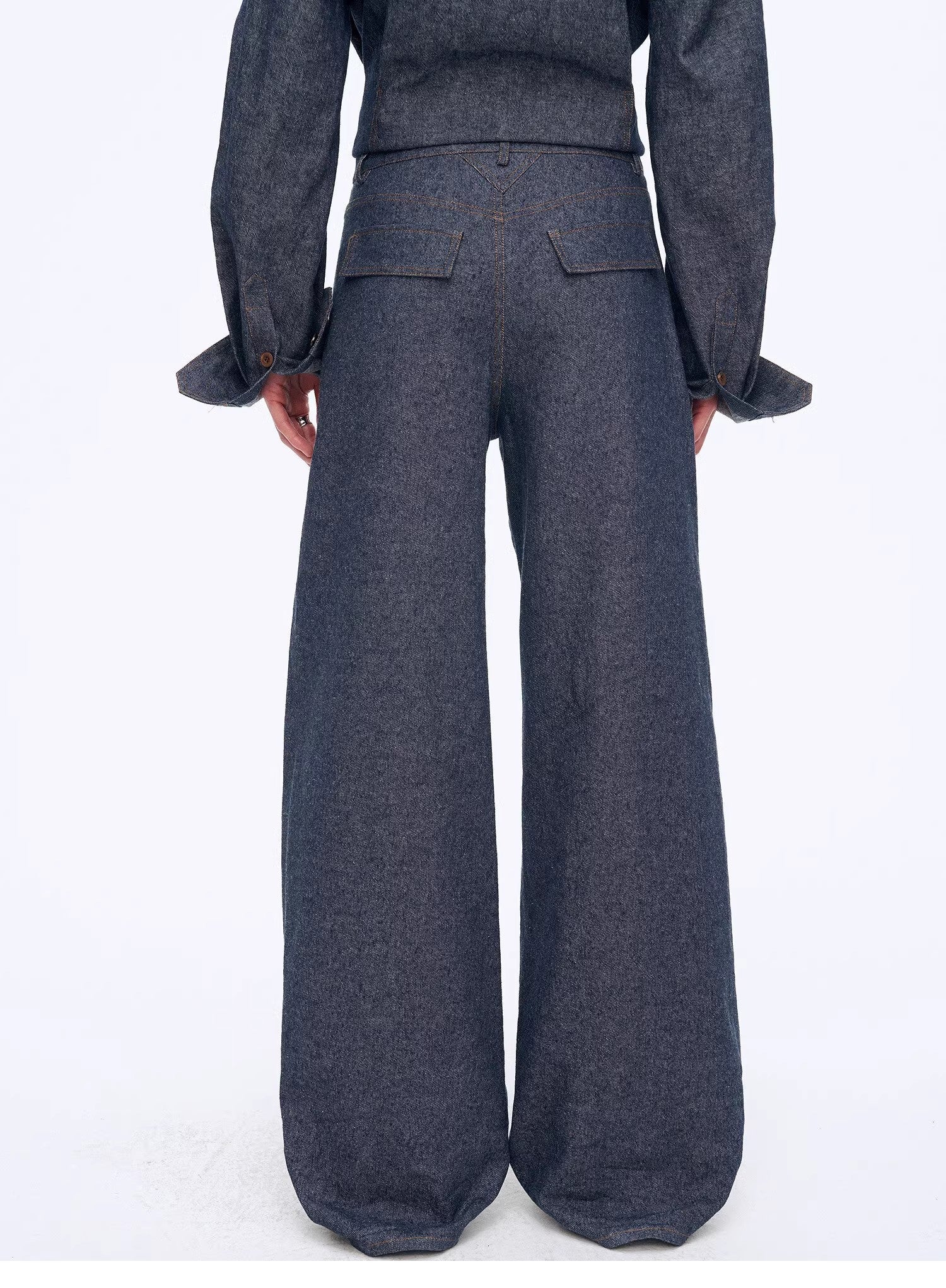 "Berlin Street" Double Waistband Linen Pants