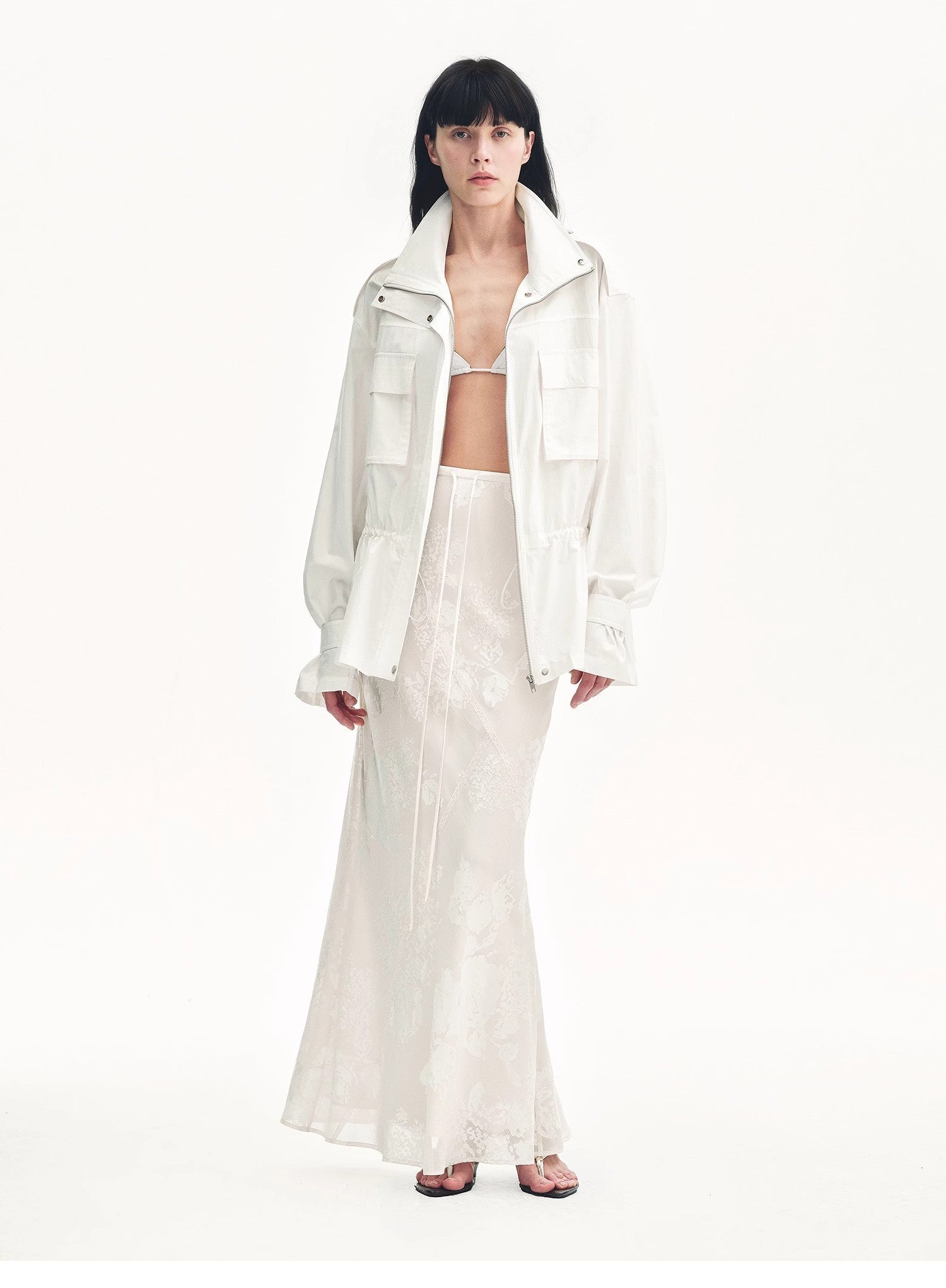 "Seville" Fishtail Midi Skirt