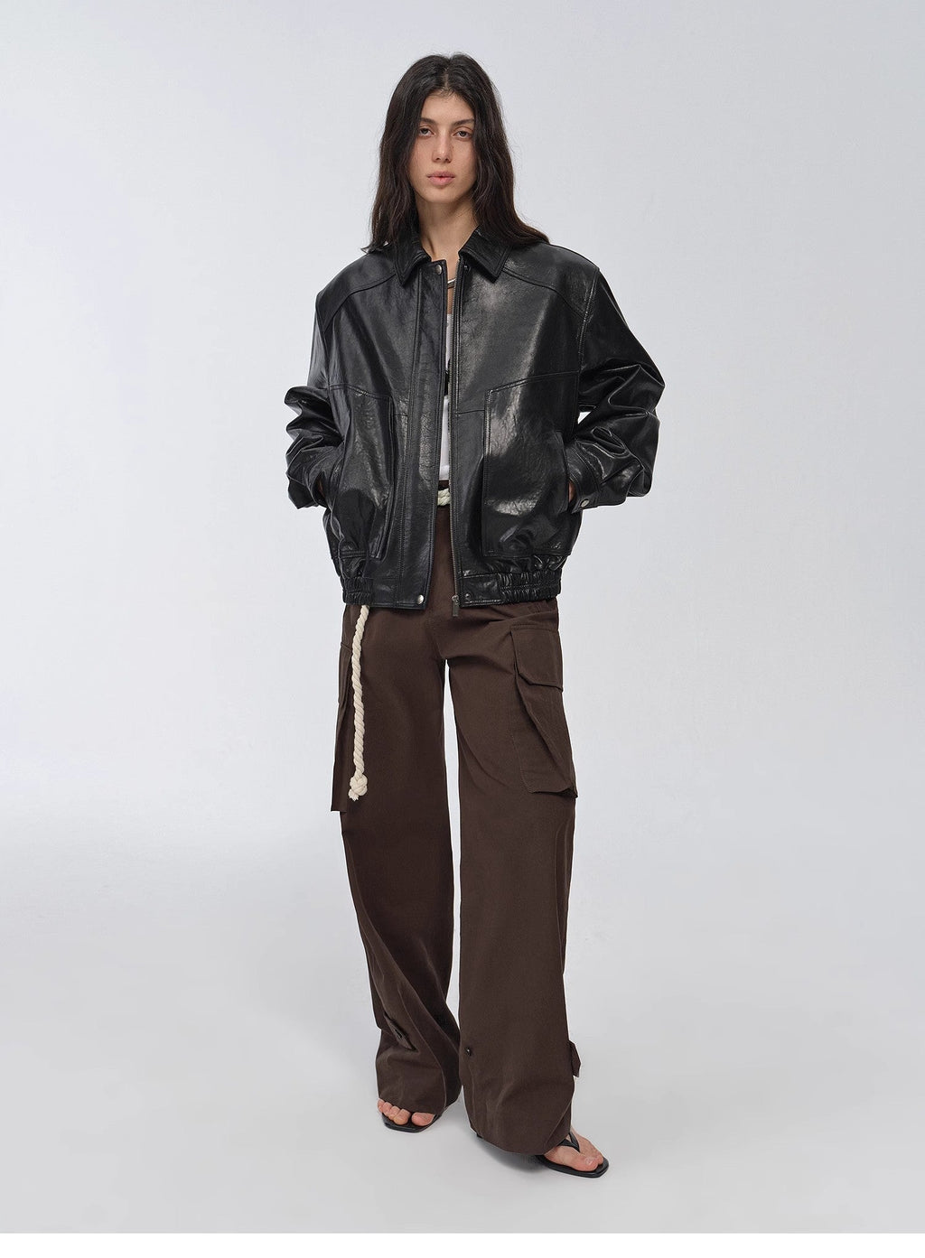 Waxed Sheep Leather Jacket