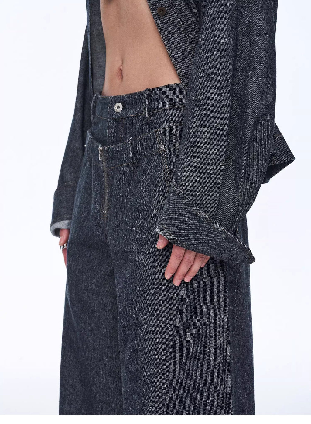 "Berlin Street" Double Waistband Linen Pants