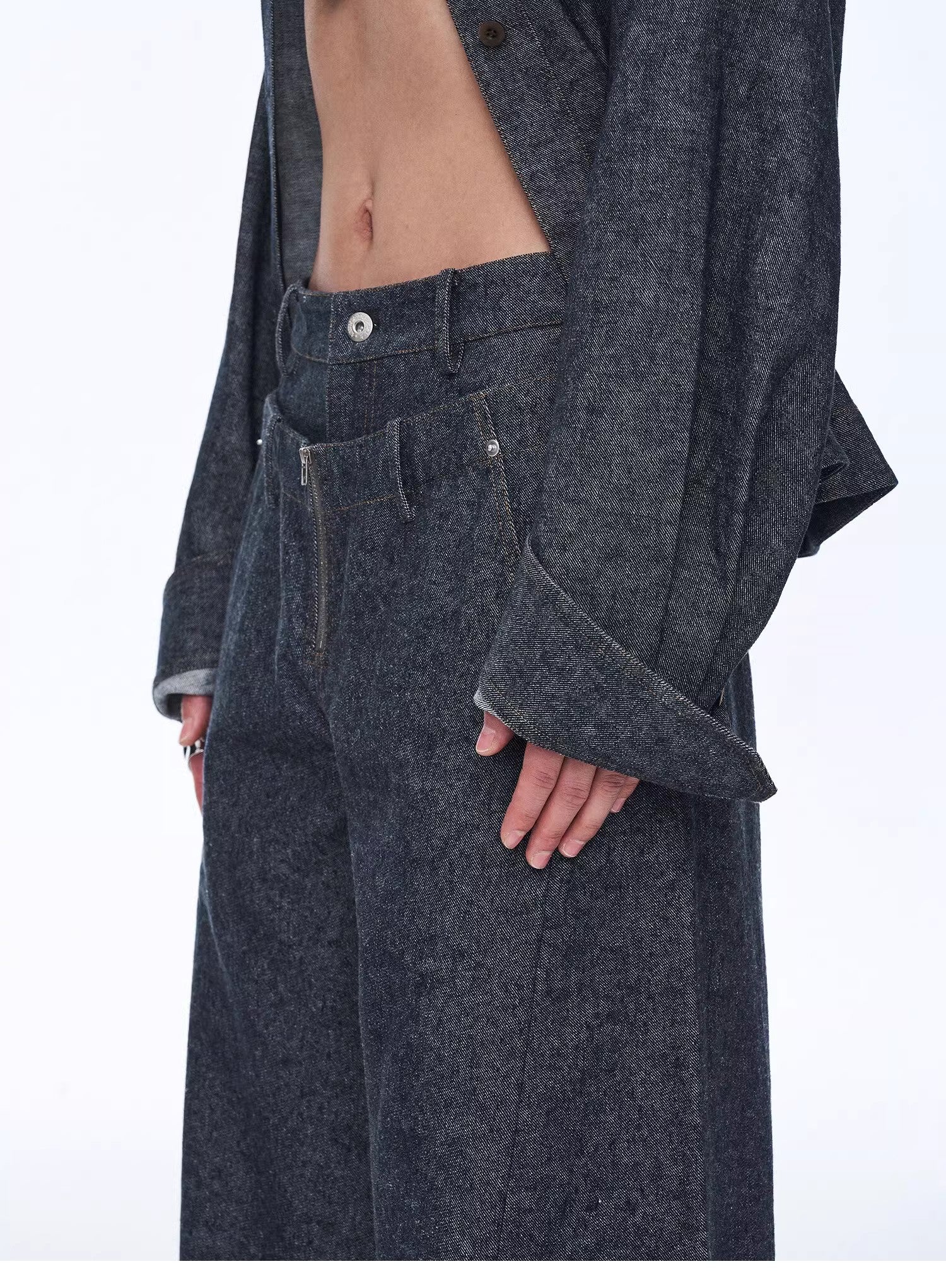 "Berlin Street" Double Waistband Linen Pants