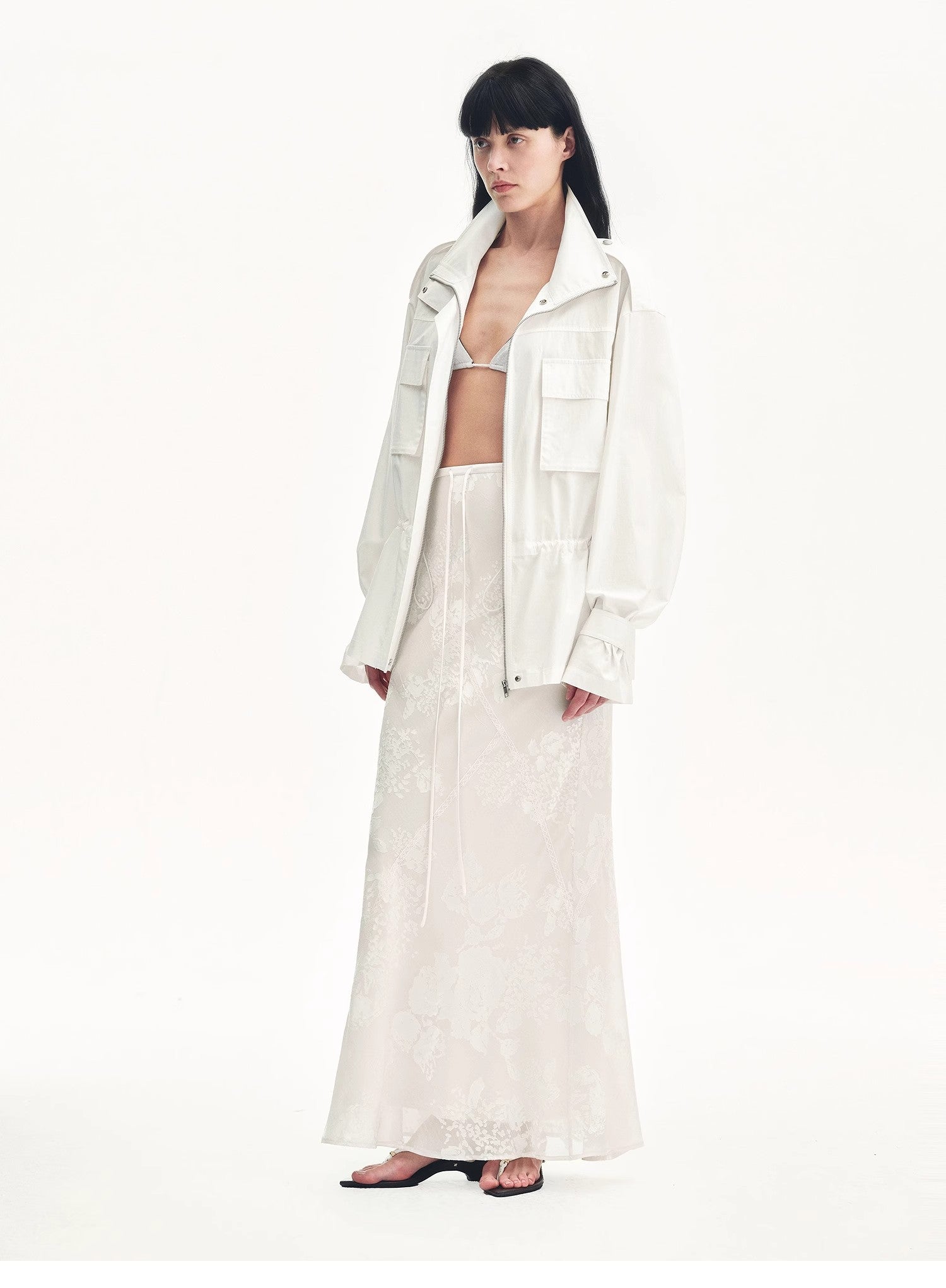 "Seville" Fishtail Midi Skirt