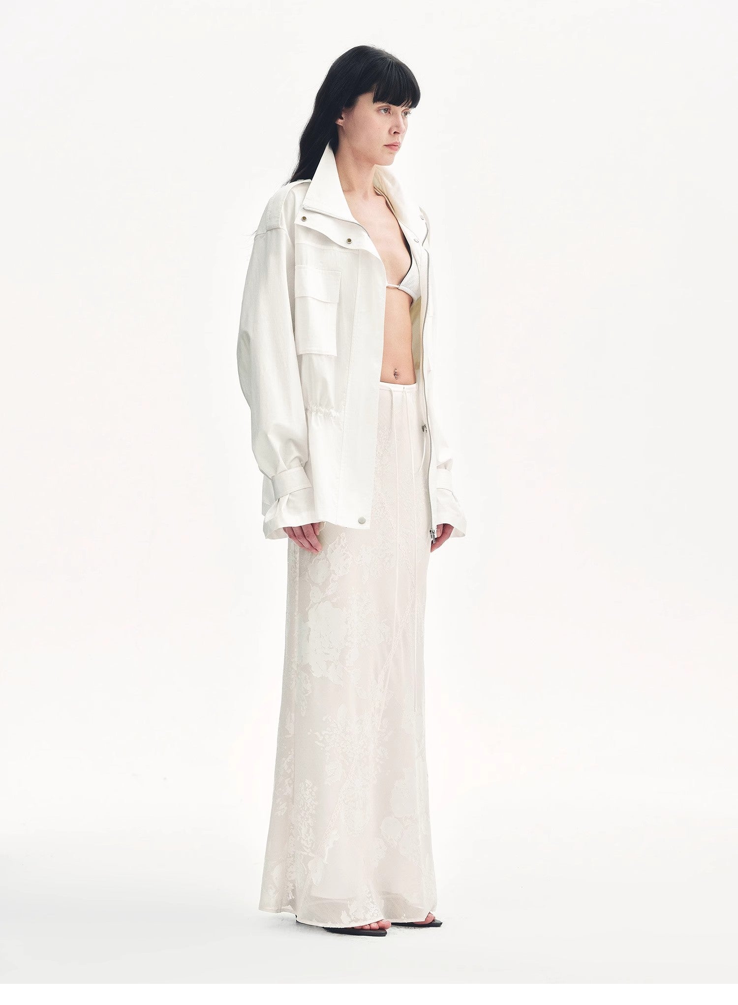 "Seville" Fishtail Midi Skirt