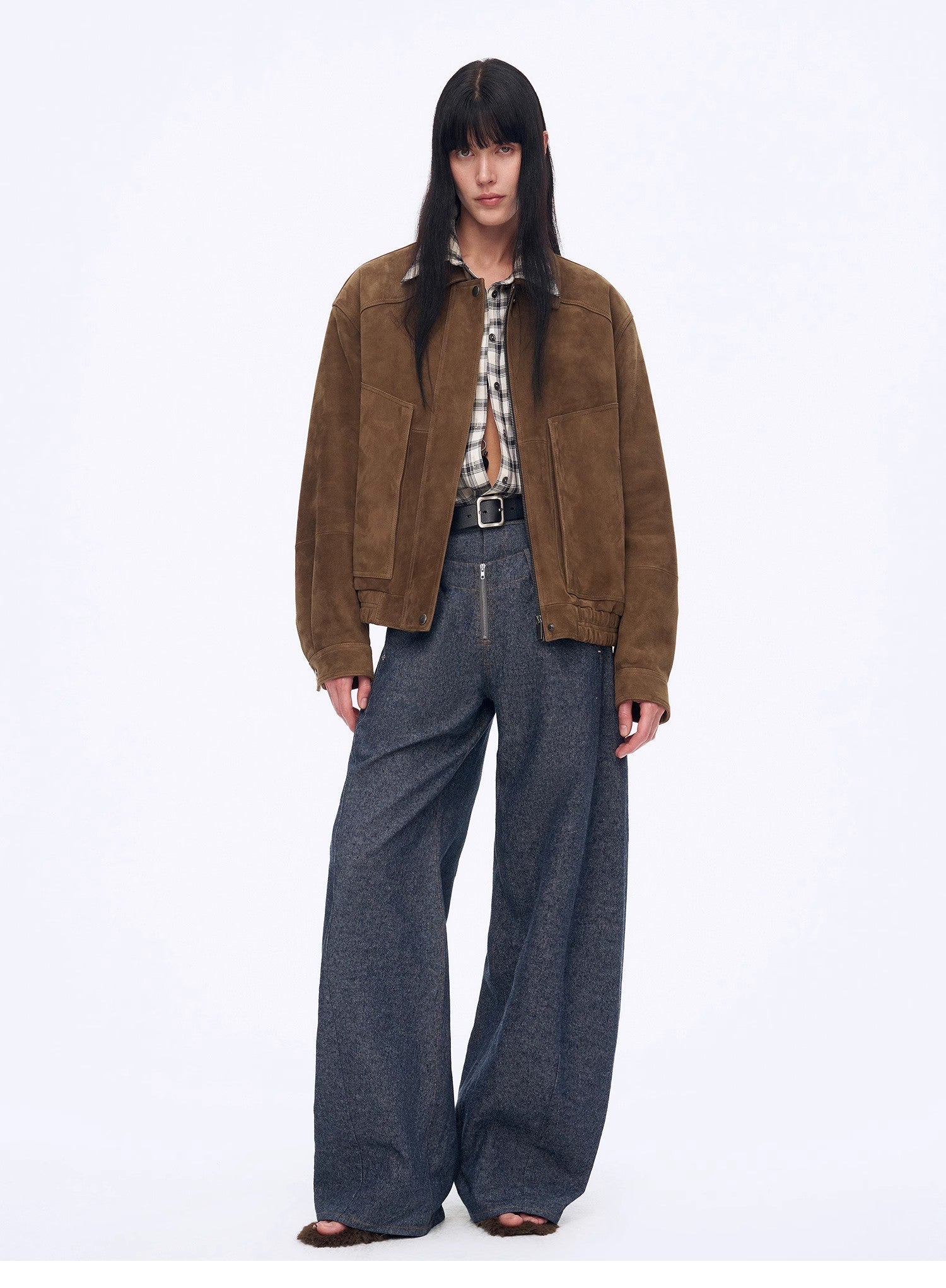 "Berlin Street" Double Waistband Linen Pants