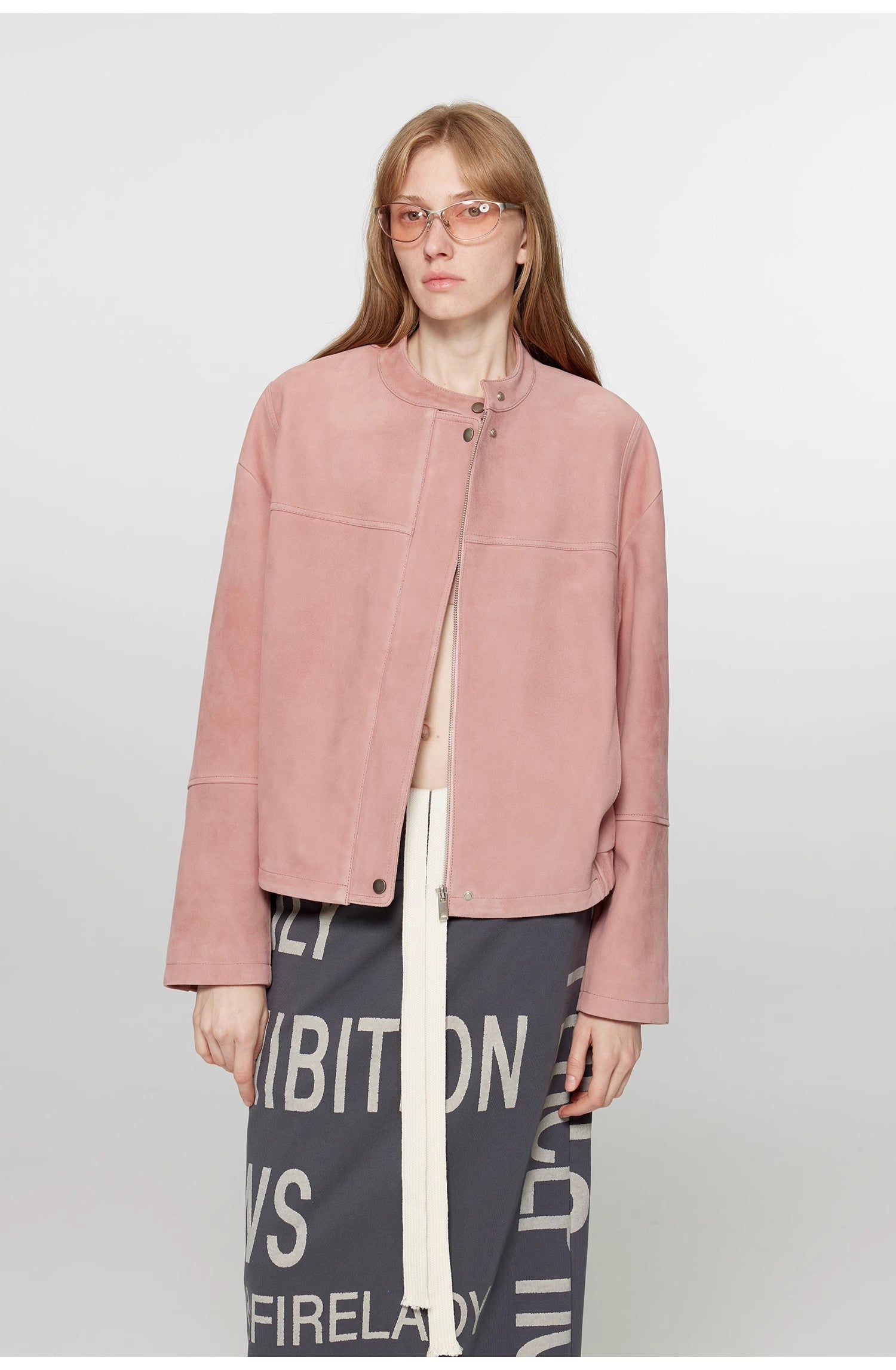 "Sweet Cherry Party" Imported Vintage Suede Lambskin Leather Blazer Jacket